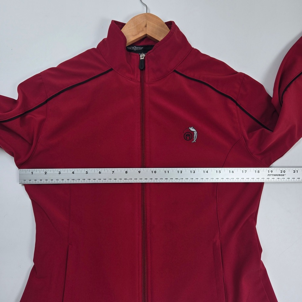 Straight Down Performance Womens Golf Jacket Red … - image 7